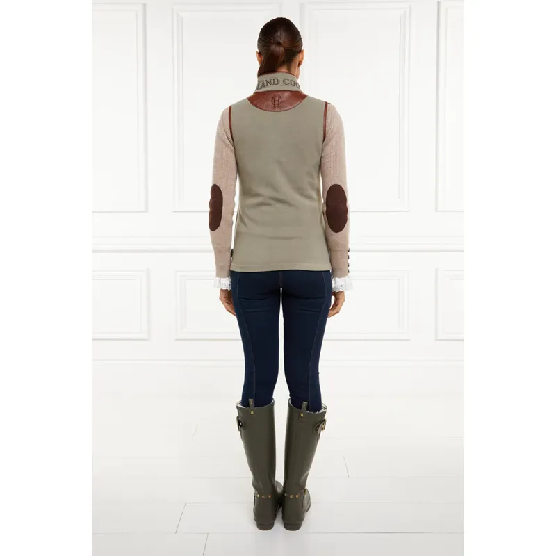 Holland Cooper Country Fleece Gilet - Sage-3